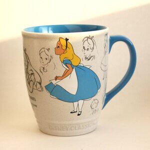 Disney Store Authentic Alice in Wonderland Coffee Mug Large Size 16 oz  RARE